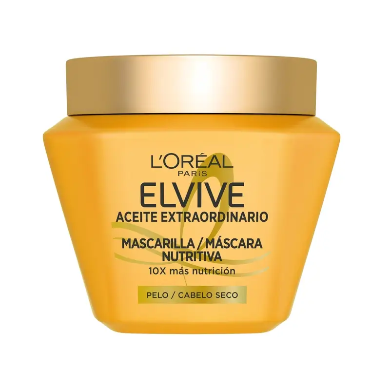 L'Oréal Paris Elvive Aceite Extraordinario Mascarilla Nutritiva, 310 ml